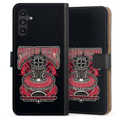 Sideflip mit langer Lasche schwarz