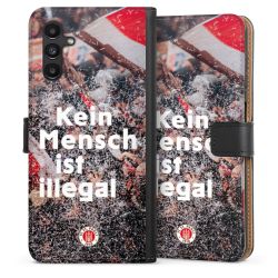 Sideflip mit langer Lasche schwarz