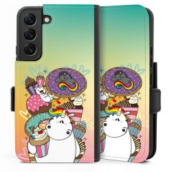 Sideflip mit langer Lasche schwarz