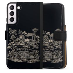 Sideflip mit langer Lasche schwarz