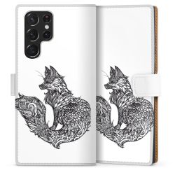 Sideflip Fodral med flap vit