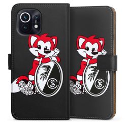 Sideflip mit langer Lasche schwarz