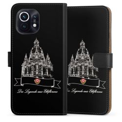 Sideflip mit langer Lasche schwarz