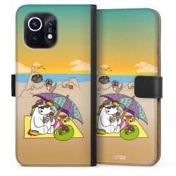 Sideflip mit langer Lasche schwarz