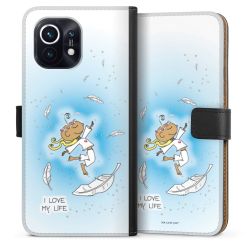 Sideflip mit langer Lasche schwarz