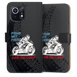 Sideflip mit langer Lasche schwarz