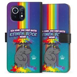 Sideflip mit langer Lasche schwarz