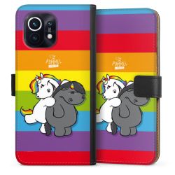 Sideflip mit langer Lasche schwarz