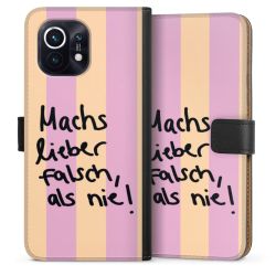 Sideflip mit langer Lasche schwarz