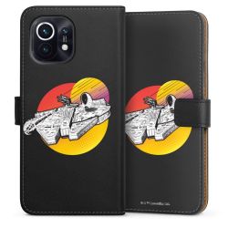 Sideflip mit langer Lasche schwarz