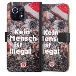 Sideflip mit langer Lasche schwarz