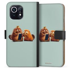 Sideflip mit langer Lasche schwarz