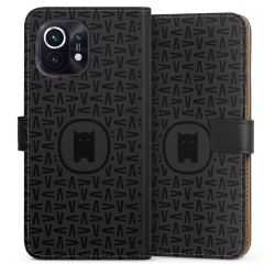 Sideflip mit langer Lasche schwarz