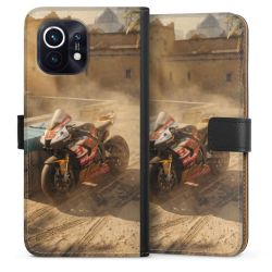 Sideflip mit langer Lasche schwarz