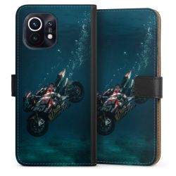 Sideflip mit langer Lasche schwarz