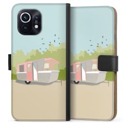 Sideflip mit langer Lasche schwarz