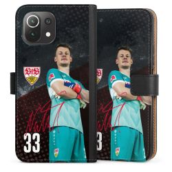 Sideflip mit langer Lasche schwarz