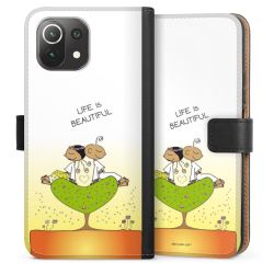 Sideflip mit langer Lasche schwarz