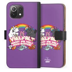 Sideflip mit langer Lasche schwarz