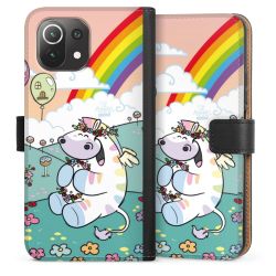 Sideflip mit langer Lasche schwarz