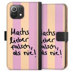 Sideflip mit langer Lasche schwarz