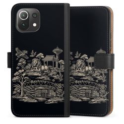 Sideflip mit langer Lasche schwarz