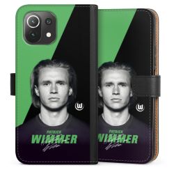 Sideflip mit langer Lasche schwarz