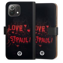 Sideflip mit langer Lasche schwarz