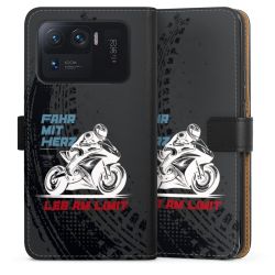 Sideflip mit langer Lasche schwarz