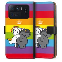 Sideflip mit langer Lasche schwarz