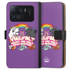 Sideflip mit langer Lasche schwarz