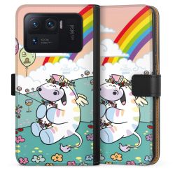 Sideflip mit langer Lasche schwarz