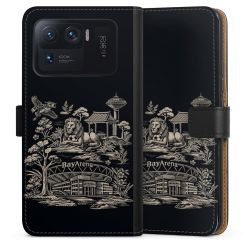 Sideflip mit langer Lasche schwarz