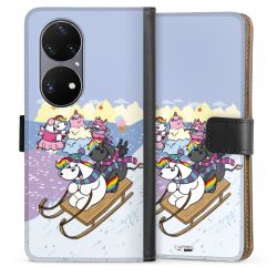 Sideflip mit langer Lasche schwarz