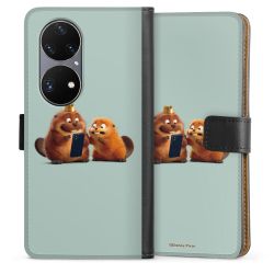 Sideflip mit langer Lasche schwarz