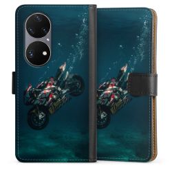 Sideflip mit langer Lasche schwarz