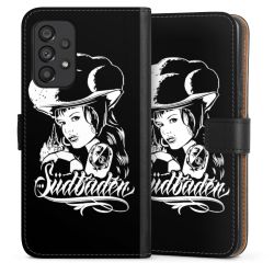 Sideflip mit langer Lasche schwarz