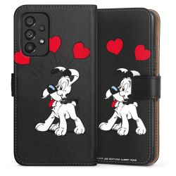 Sideflip mit langer Lasche schwarz