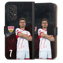 Sideflip mit langer Lasche schwarz