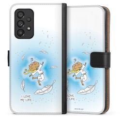 Sideflip mit langer Lasche schwarz