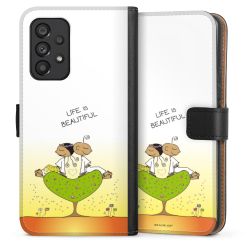 Sideflip mit langer Lasche schwarz