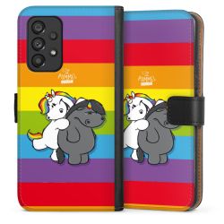 Sideflip mit langer Lasche schwarz