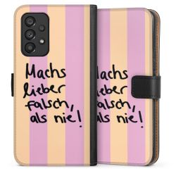 Sideflip mit langer Lasche schwarz