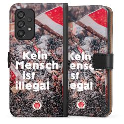 Sideflip mit langer Lasche schwarz