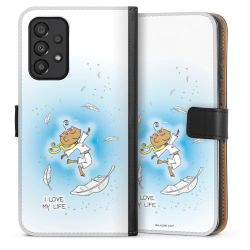 Sideflip mit langer Lasche schwarz