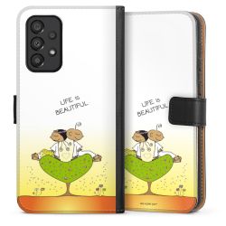 Sideflip mit langer Lasche schwarz