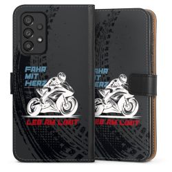 Sideflip mit langer Lasche schwarz