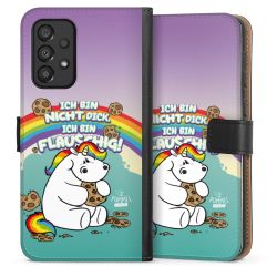 Sideflip mit langer Lasche schwarz