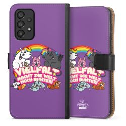 Sideflip mit langer Lasche schwarz