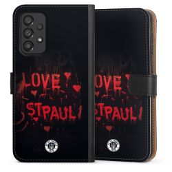 Sideflip mit langer Lasche schwarz